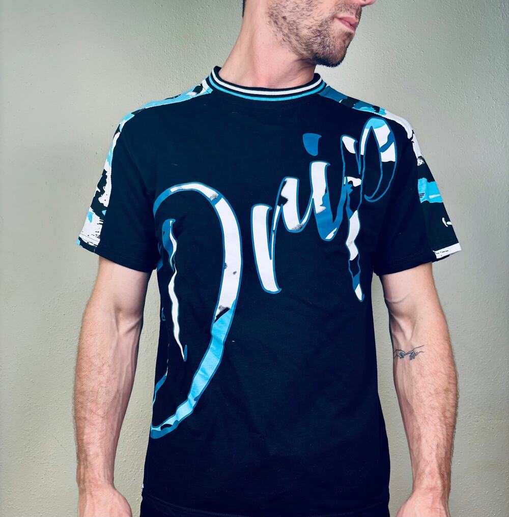Black Keys Clothing (BKYS) Mens Tee Short Sleeve Drip Sz Med Graphic Tee